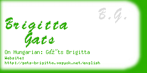 brigitta gats business card